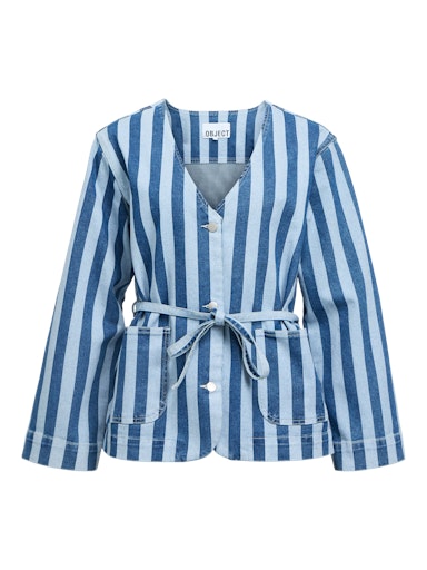 Striped Denim Jacket