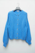 Wool Knit Cardigan in Light Blue