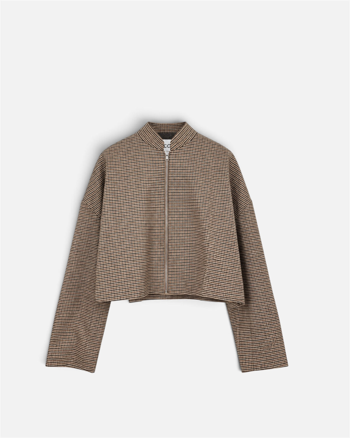 Lily Checkered Jacket in Brown
