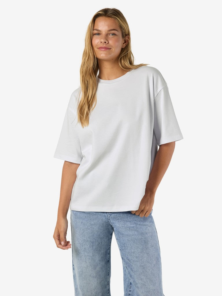 Kila Dropped Shoulder T-Shirt in White