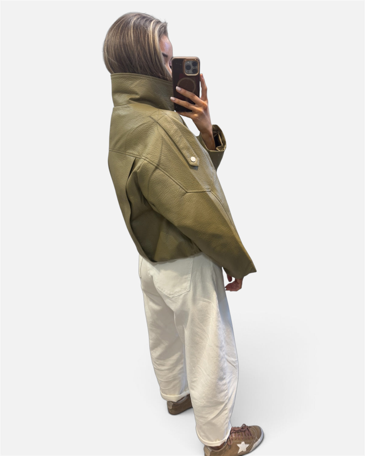 Isla Jacket in Olive Green