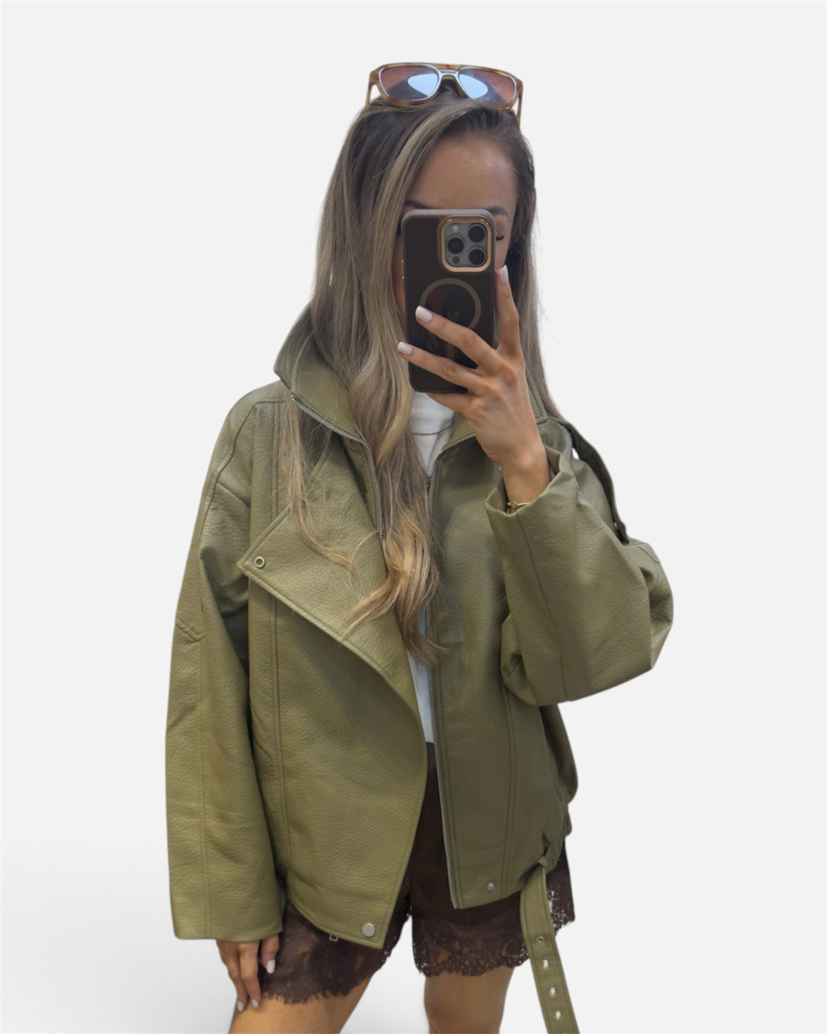 Isla Jacket in Olive Green