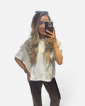 Sara T-Shirt in White Sand
