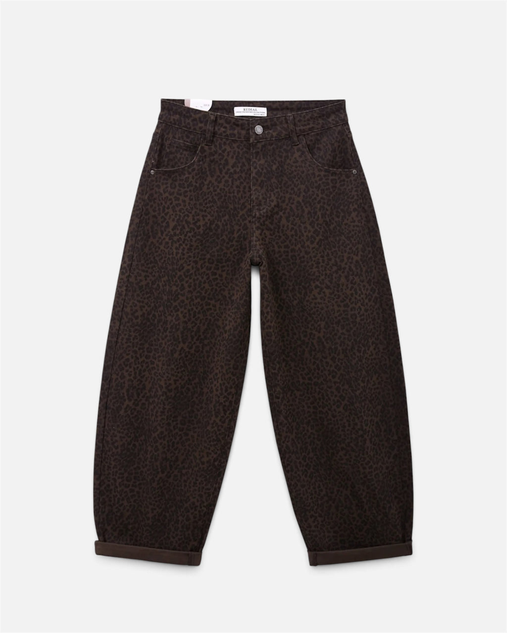 Leo Barrel Leg Jean in Leopard Print