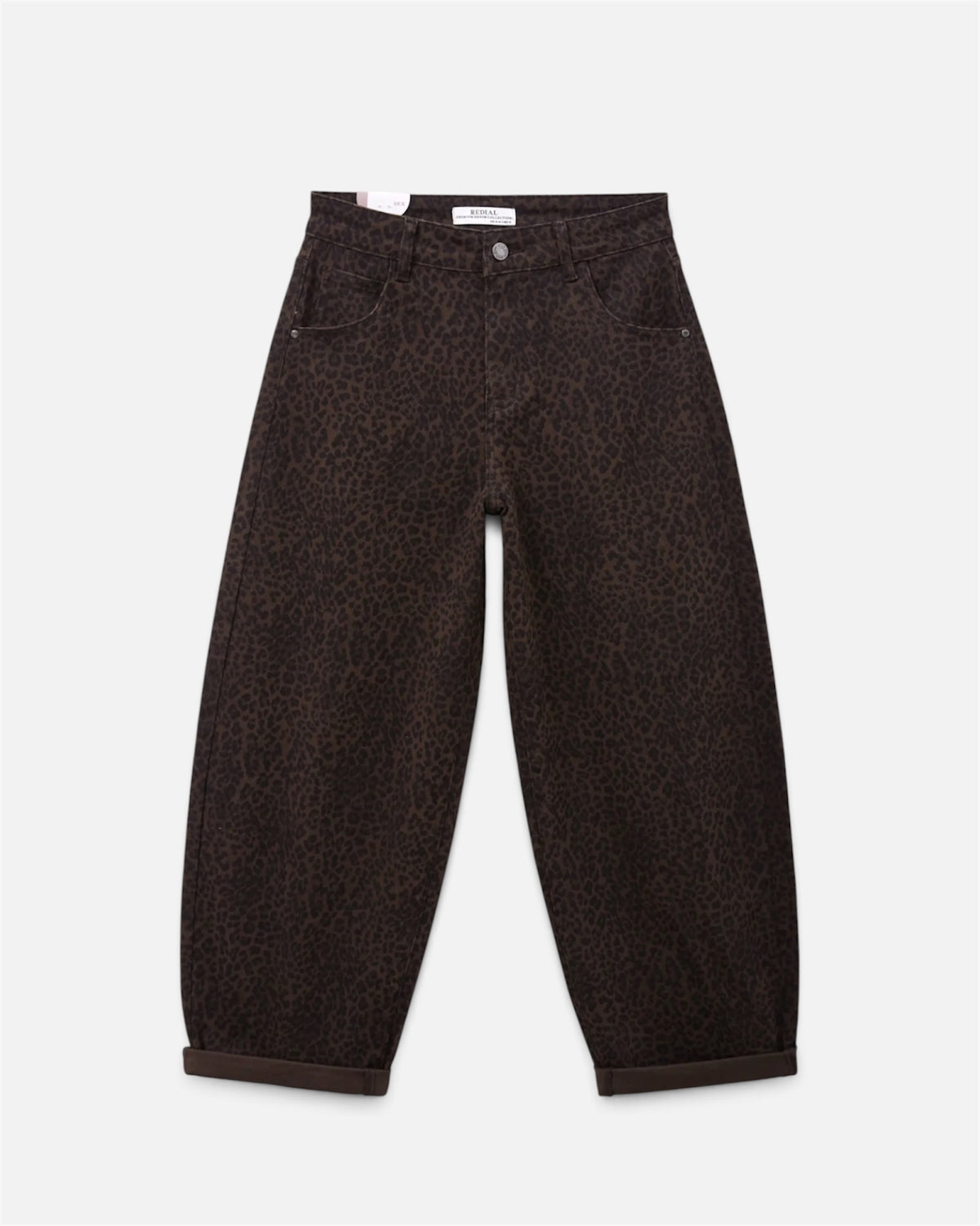 Leo Barrel Leg Jean in Leopard Print