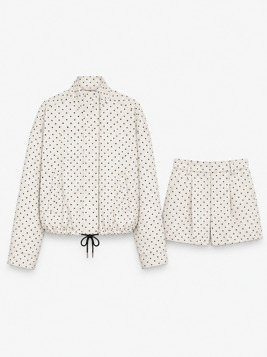 Polka Dott Co-Ord in White