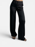 Satin Pants in Black