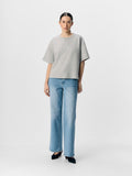 T-Shirt in Light Grey Melange