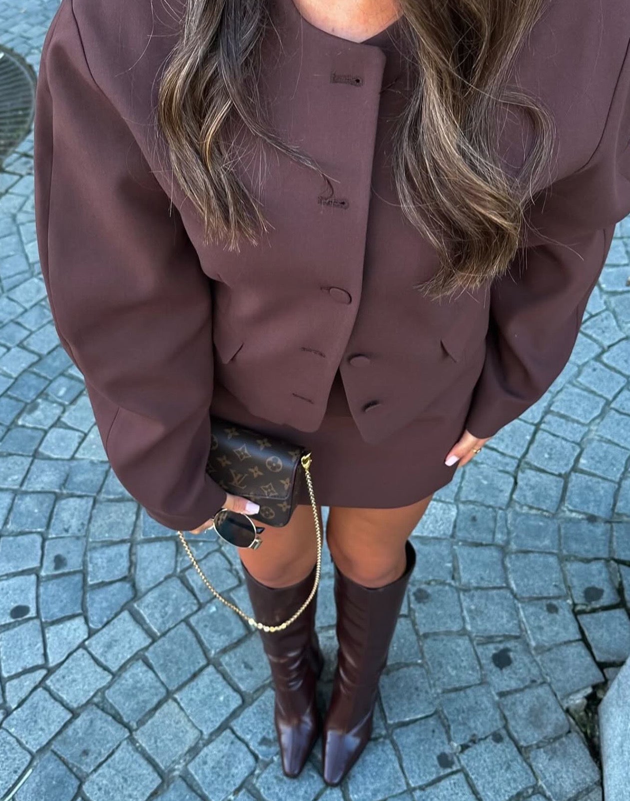 Bella Skirt in Chocolate Brown