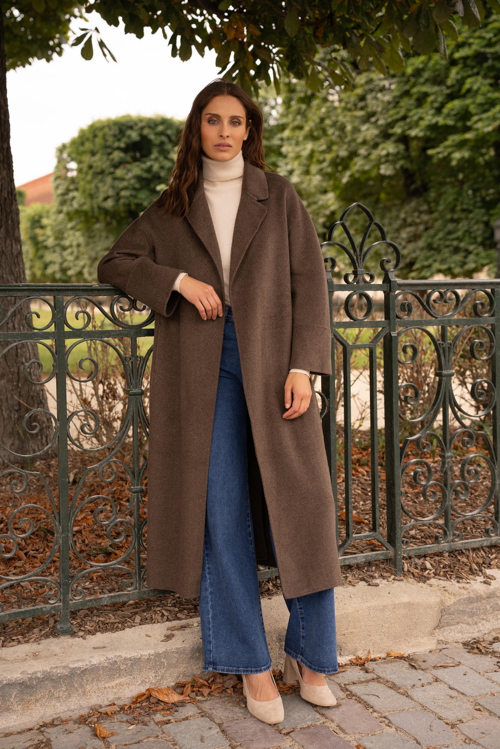 Ivy Wool Coat in Coffee