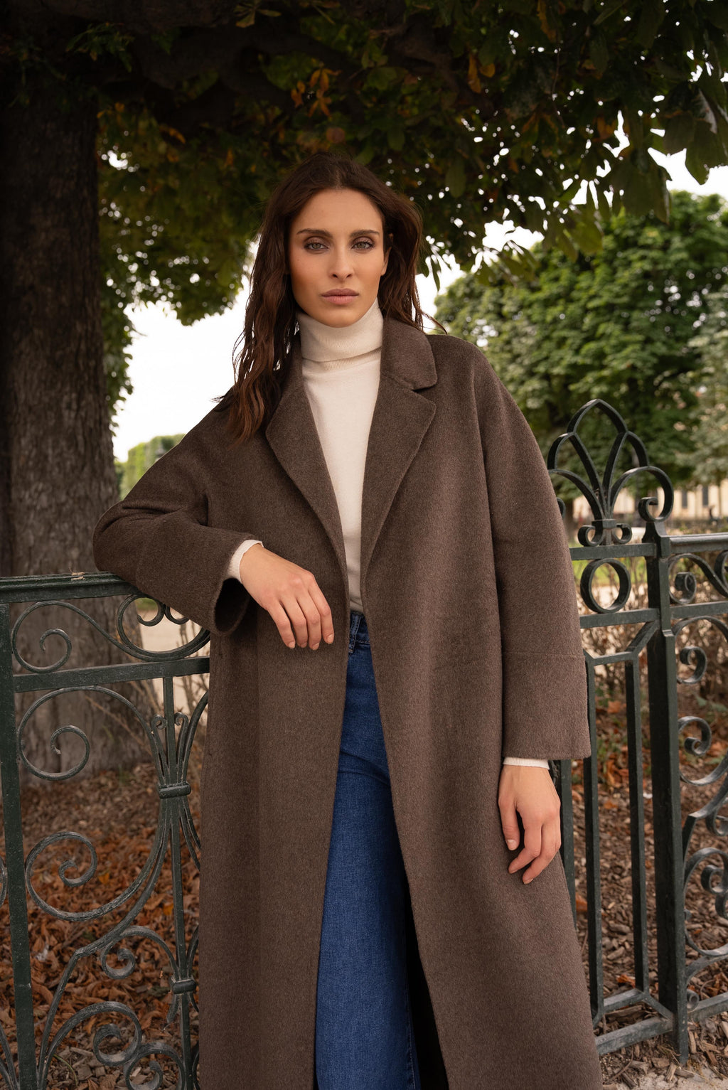 Ivy Wool Coat in Coffee