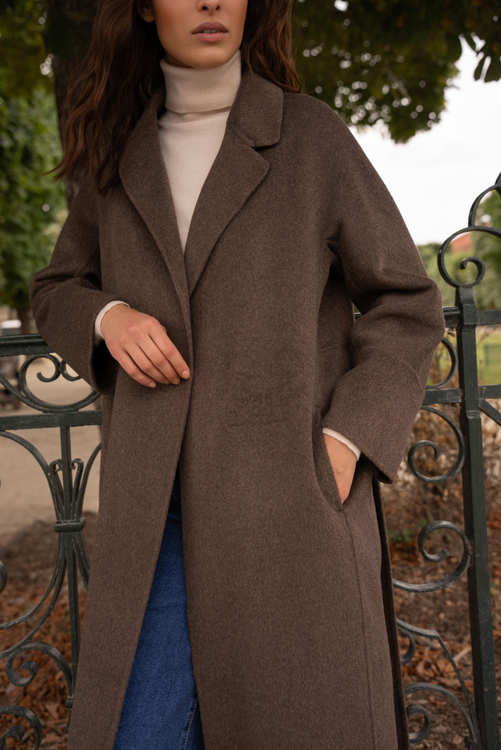 Ivy Wool Coat in Coffee
