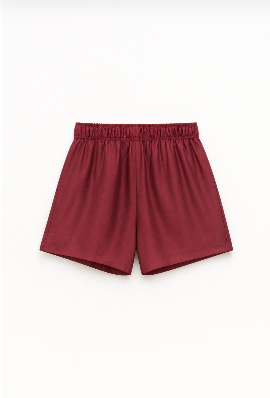 Sheer Shorts in Bordeaux