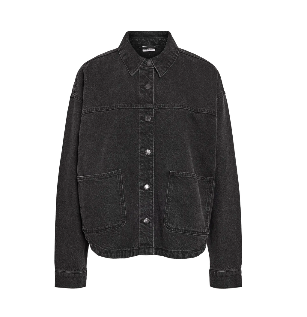 Ashley Denim Shirt in Black Denim