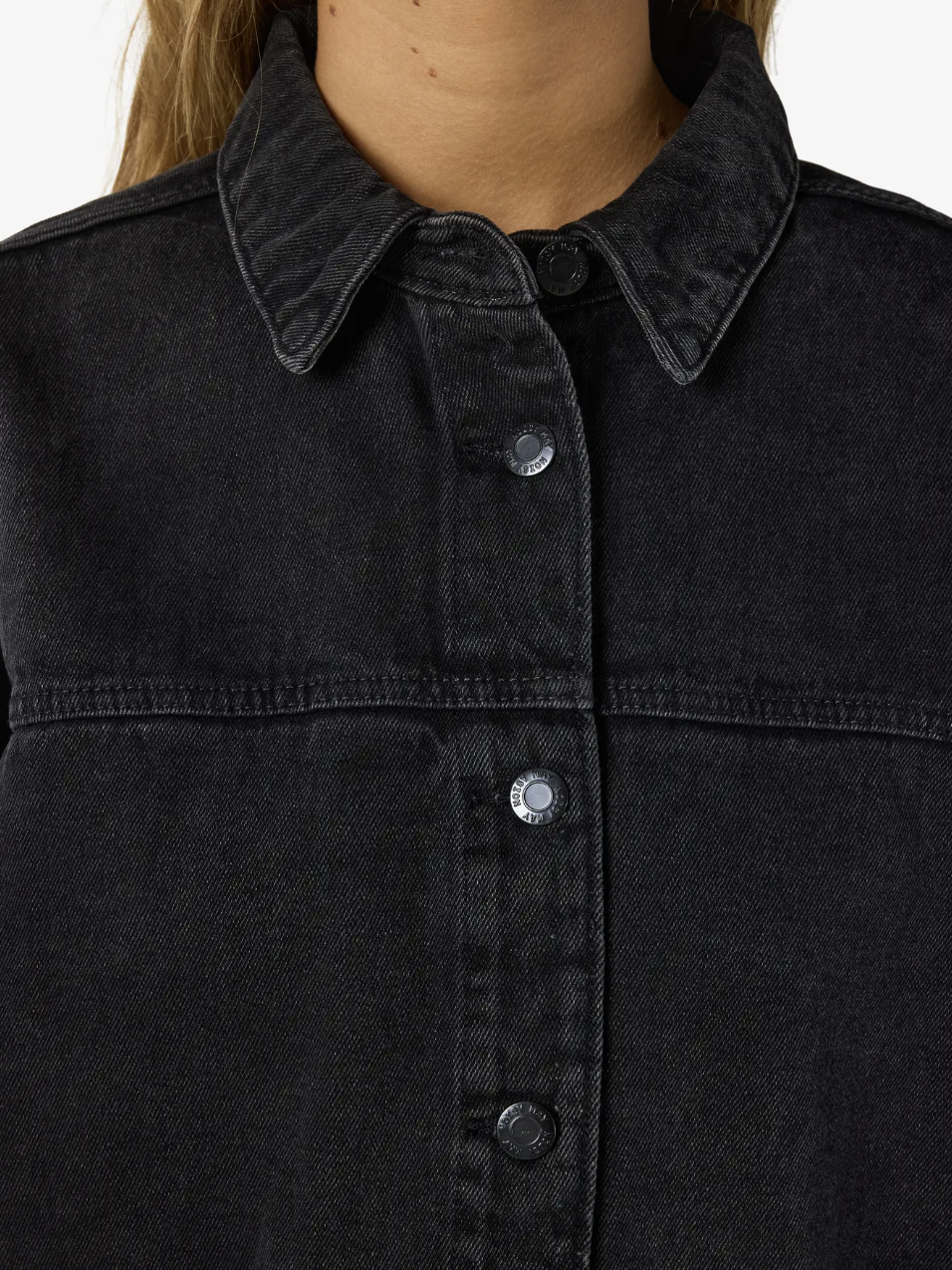 Ashley Denim Jacket in Black Denim
